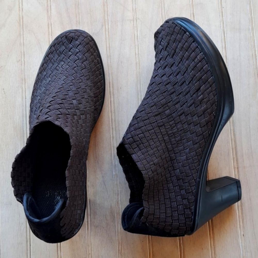 Corky's Hot Stretch Woven Comfort Slip On Heeled Lightweight Shoes Boots